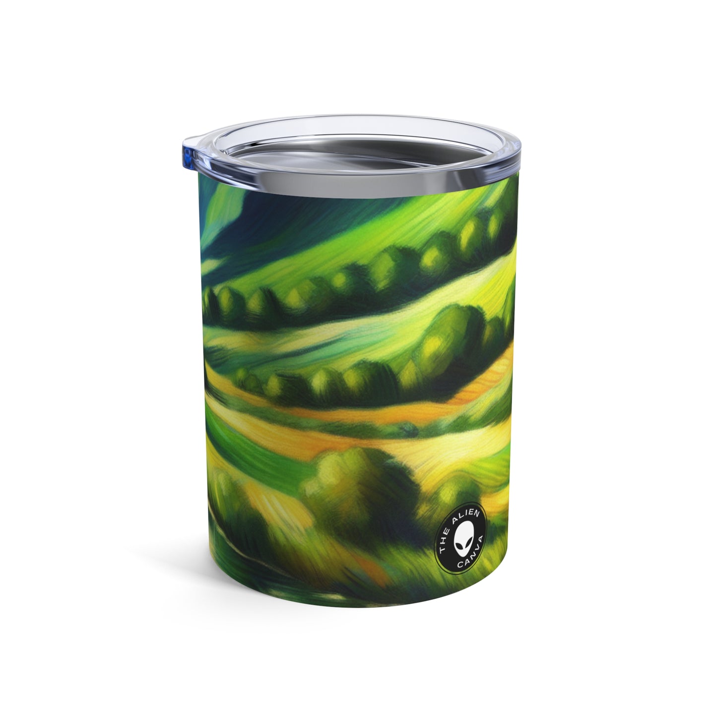 « Sérénité au coucher du soleil : une prairie impressionniste » - The Alien Tumbler 10oz Impressionnisme