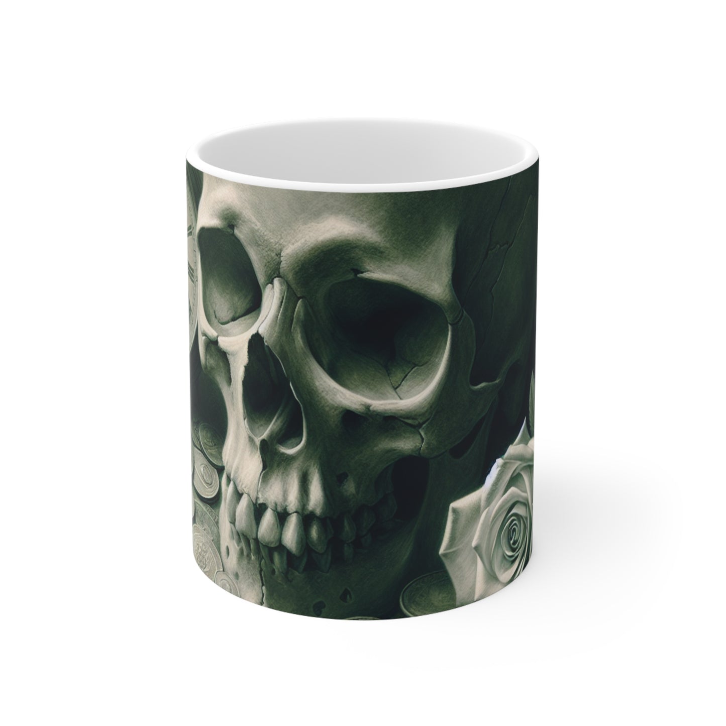 "Lingering Decay" - The Alien Ceramic Mug 11oz Vanitas Painting Style