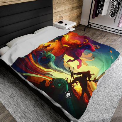 "Crossovers Clash: The Ultimate Battle of Dimensions" - Arte del videojuego The Alien Velveteen Plush Blanket