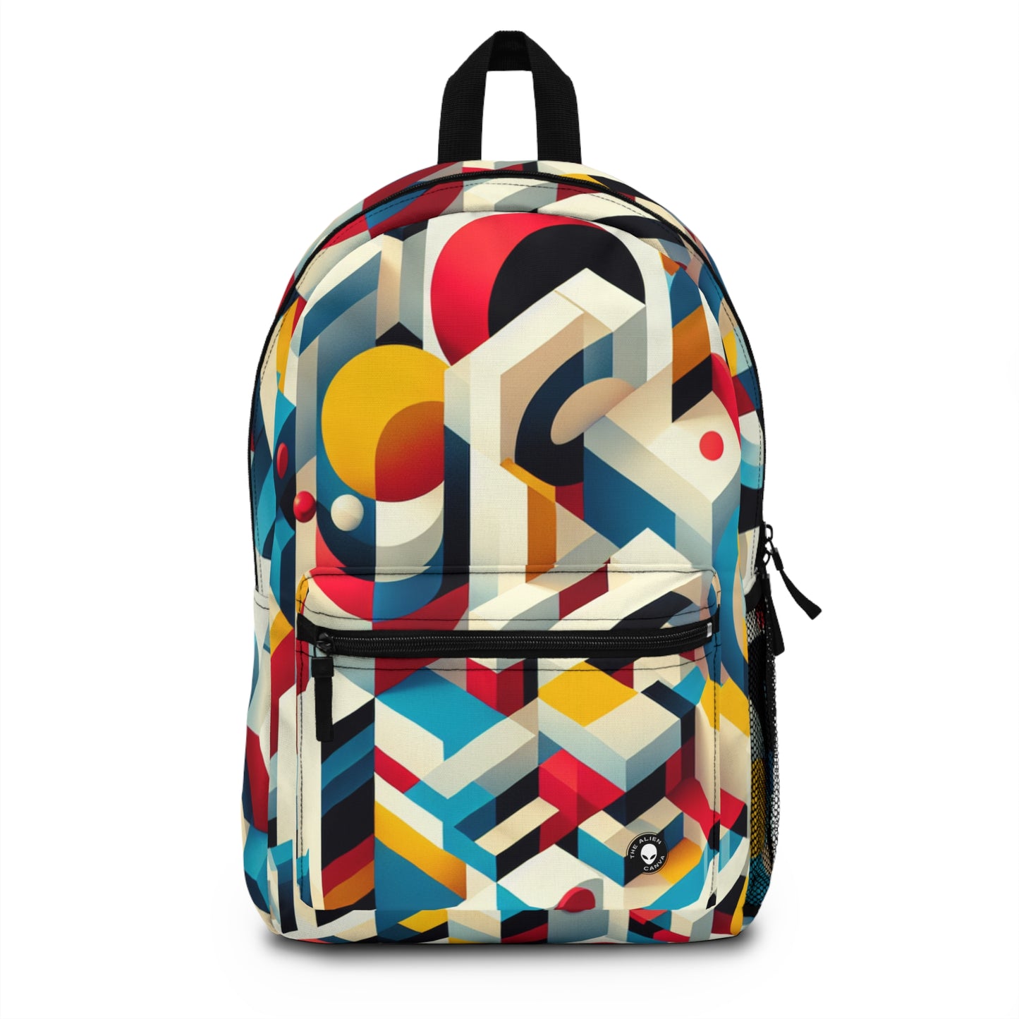 "Harmonious Balance: Geometric Abstract Art" - The Alien Backpack Geometric Abstraction