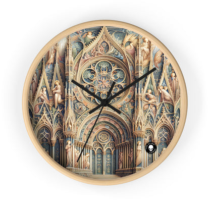 "Armonía de los Ángeles: Serenata Celestial al Anochecer" - The Alien Wall Clock International Gothic