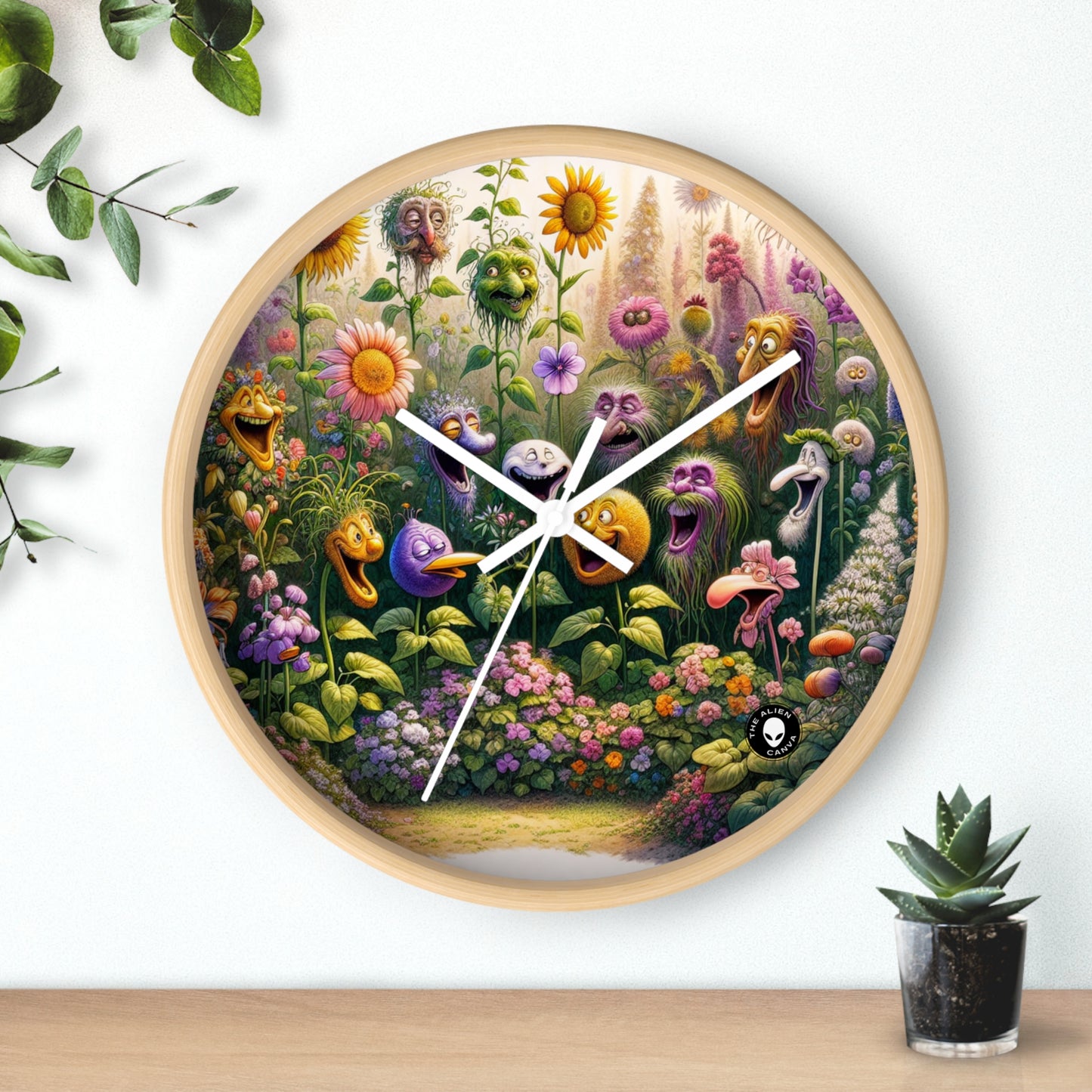 "The Talking Garden" - The Alien Wall Clock