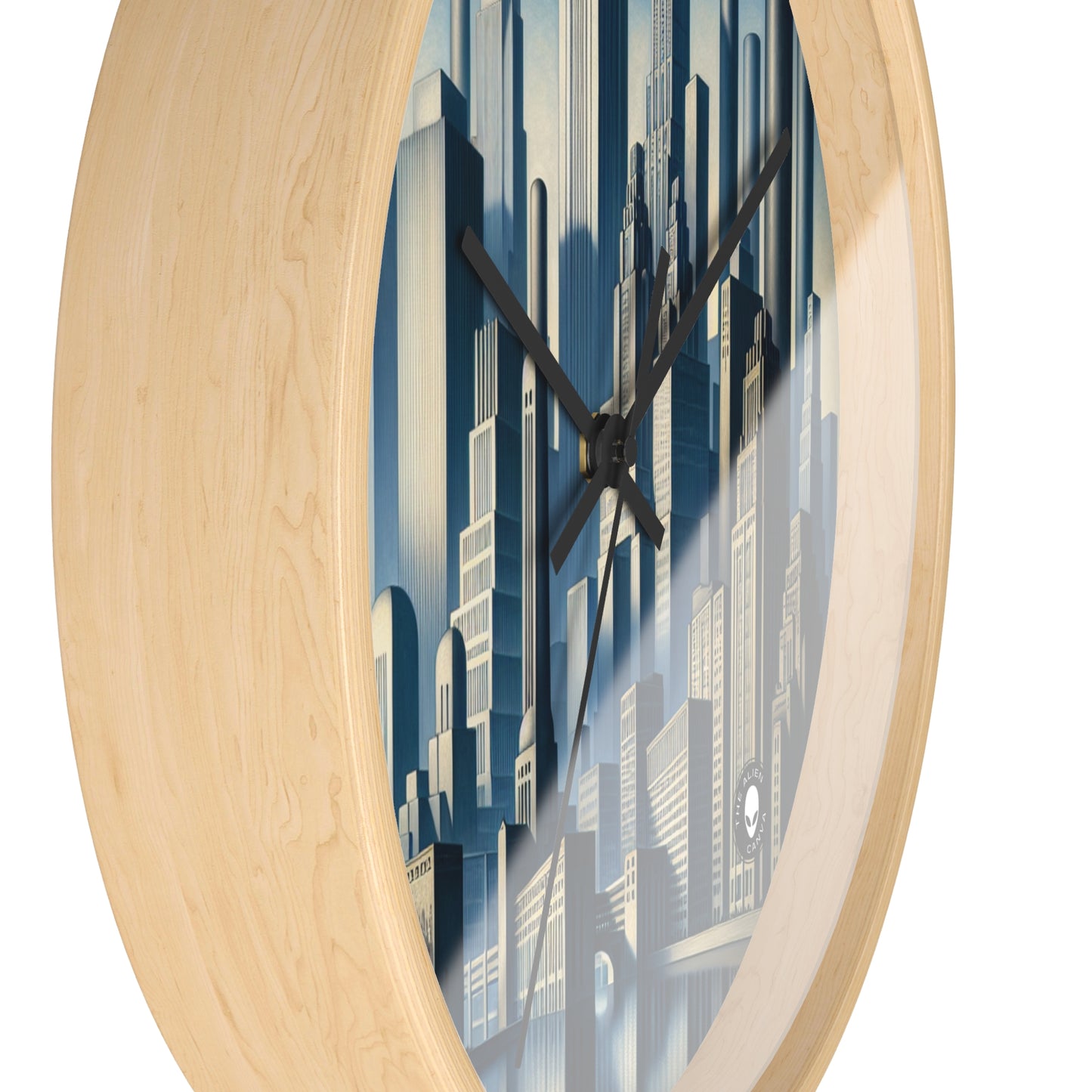 "Modern Metropolis: A Precisionism Perspective" - The Alien Wall Clock Precisionism