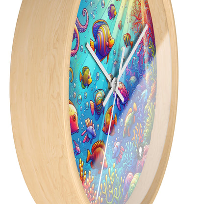 "Seaside Soiree: A Dance Party Under the Sea" - The Alien Wall Clock