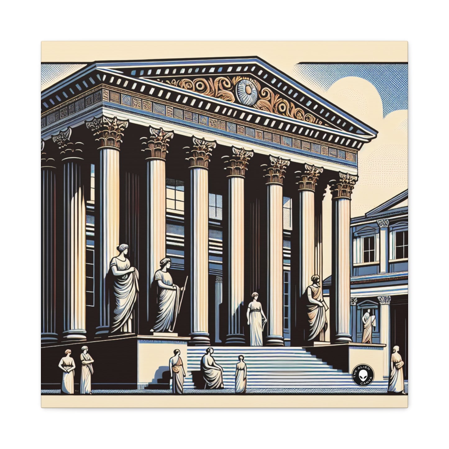 "Neoclassical Urban Elegance" - The Alien Canva Neoclassicism