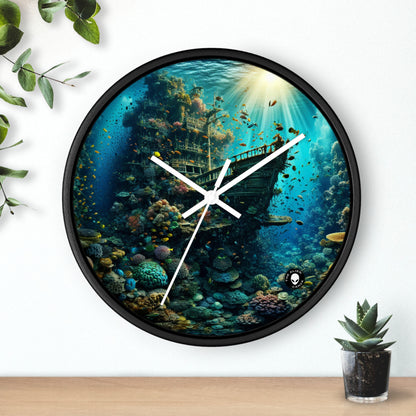 "Whimsical Underwater World" - The Alien Wall Clock