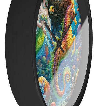 "Mermaid's Magical Coral Ride" - The Alien Wall Clock