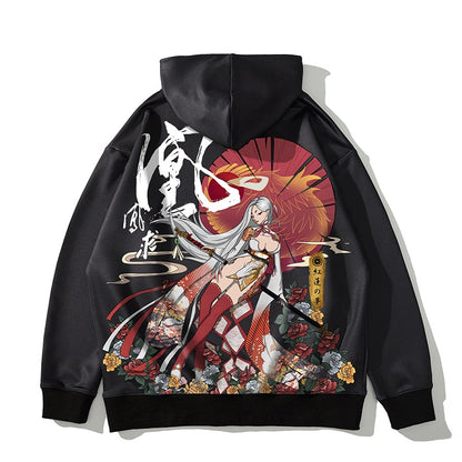 Sudadera con capucha estampada Kimura Sanshe Li Bai