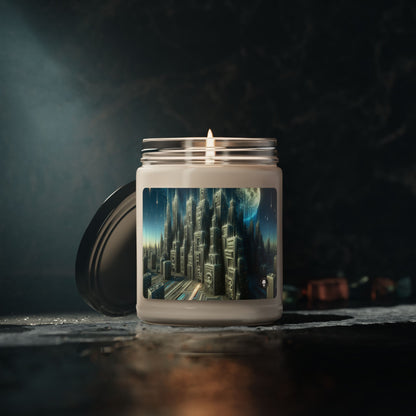 Bougie parfumée au soja « Paysage urbain nocturne » - La bougie parfumée Alien 9oz