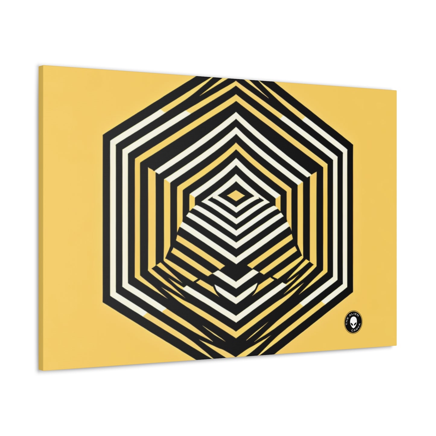 "Dynamic Illusions: Op Art Exploration" - The Alien Canva Optical Art (Op Art)