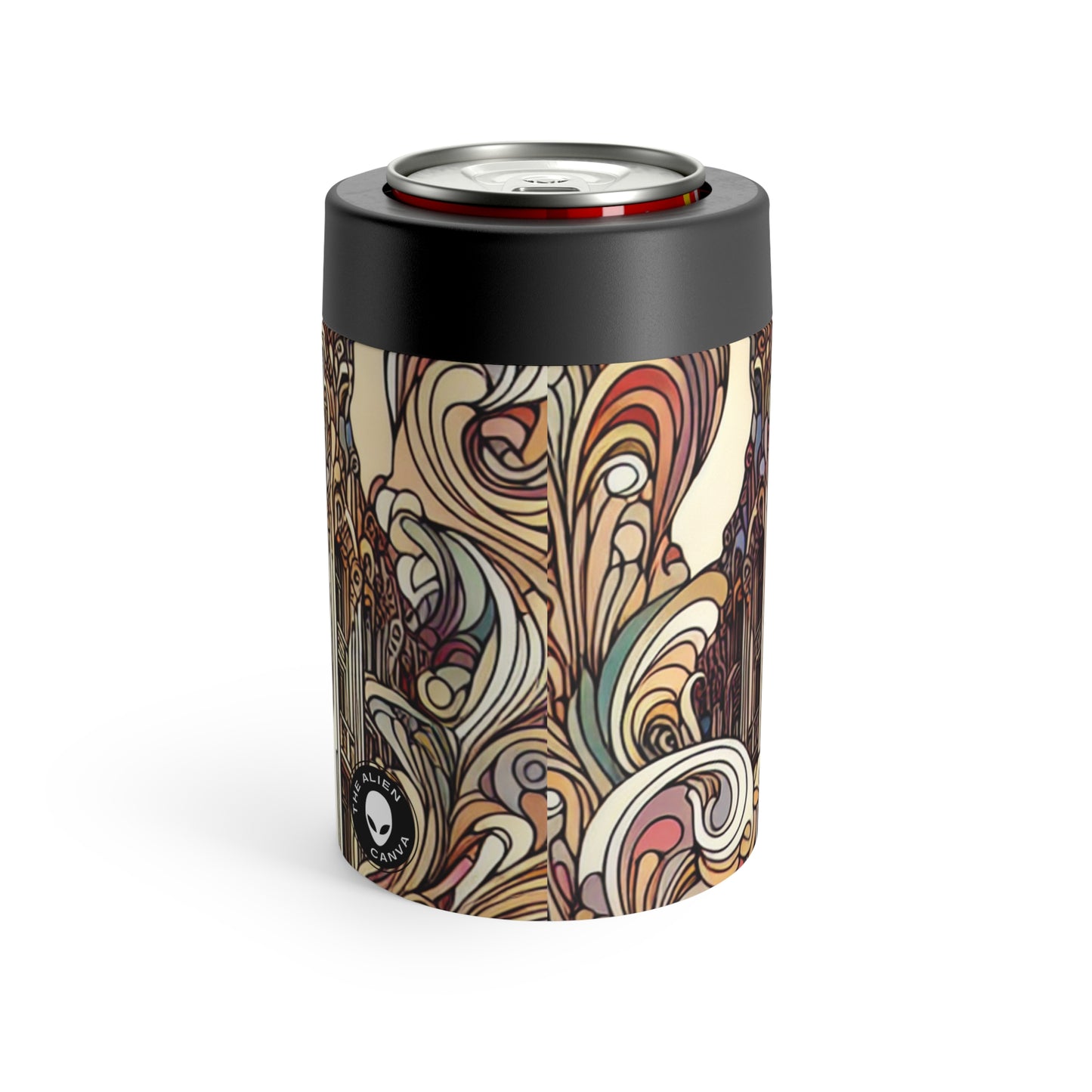 "Enchanted Seasons: Art Nouveau Forest Illustration" - The Alien Can Holder Art Nouveau