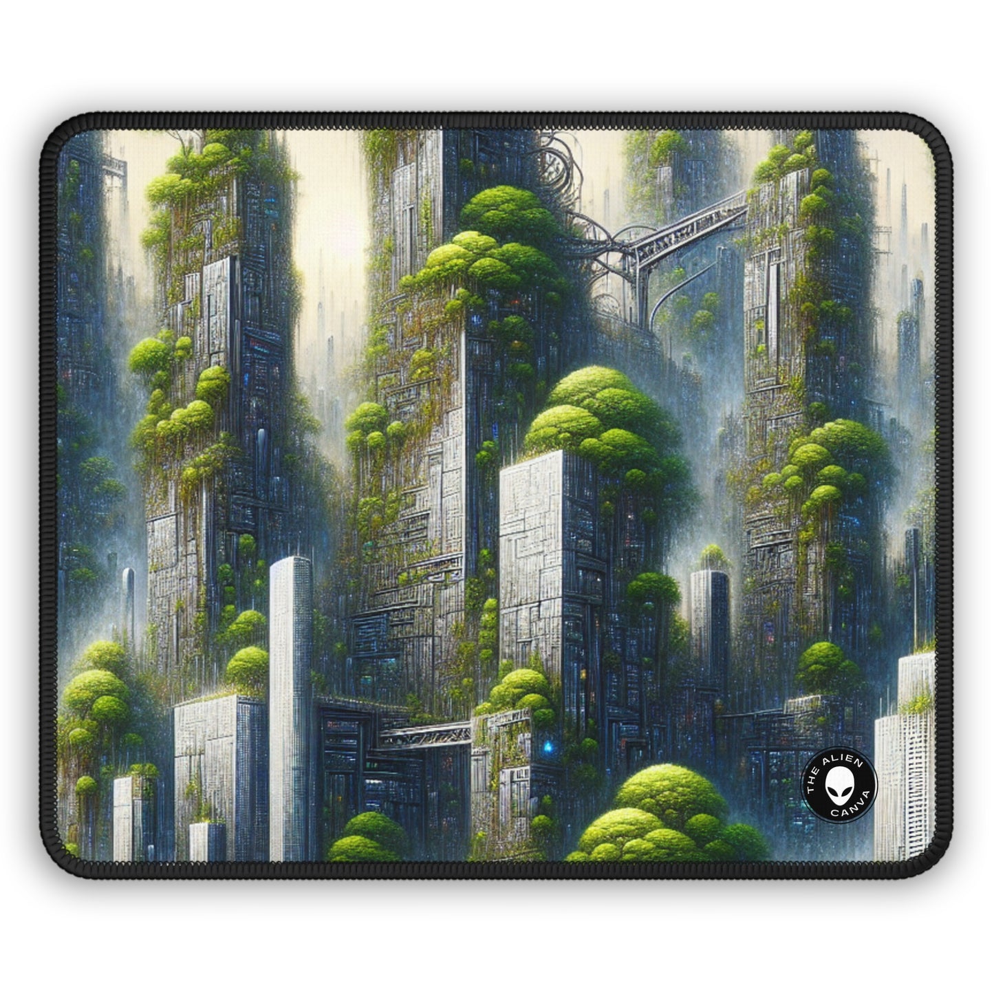 "Biodome Cityscape" - The Alien Gaming Mouse Pad