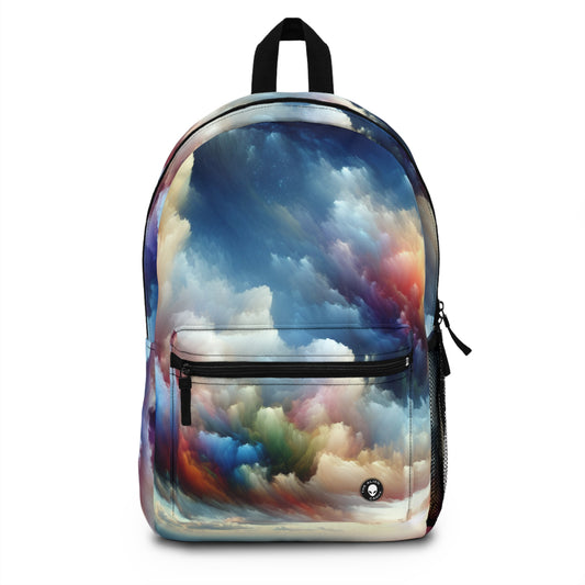 "Rainbow Cloudscape: A Surreal Watercolor Dream" - The Alien Backpack