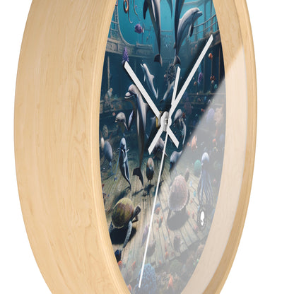 "Shipwreck Soiree: An Underwater Dance Party" - The Alien Wall Clock