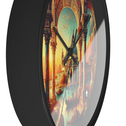 Venetian Dreams: A Fantastical Twist on the Famous Canals - The Alien Wall Clock Venetian School