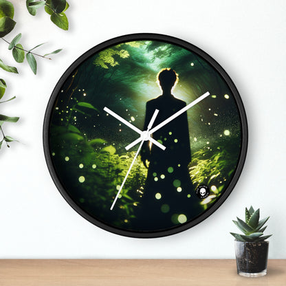 "Bosque de luciérnagas encantado" - El reloj de pared alienígena