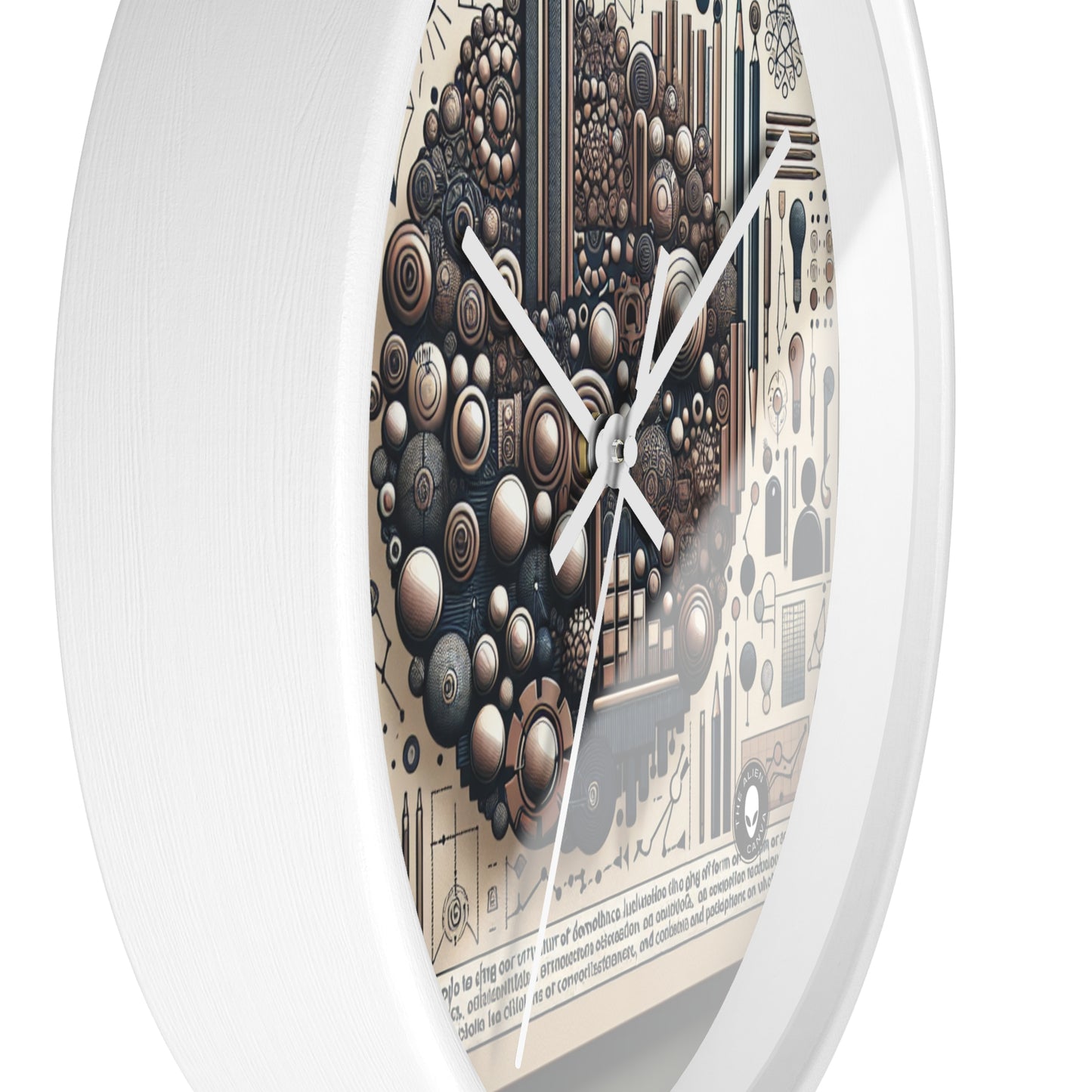 "Community Canvas: A Living Art Installation" - The Alien Wall Clock Social Sculpture