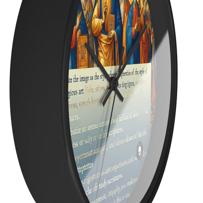 "Forged in Faith: The Journey from Despair to Hope" - The Alien Wall Clock Religious Art