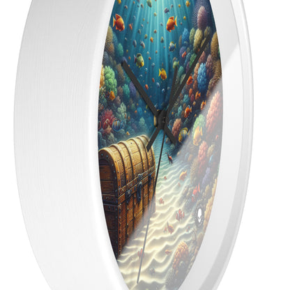 "Beneath the Waves: Treasure in the Coral Reef" - The Alien Wall Clock