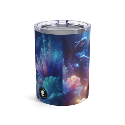 "Coral Fantasia: un deleite submarino de ensueño" - Vaso Alien de 10 oz