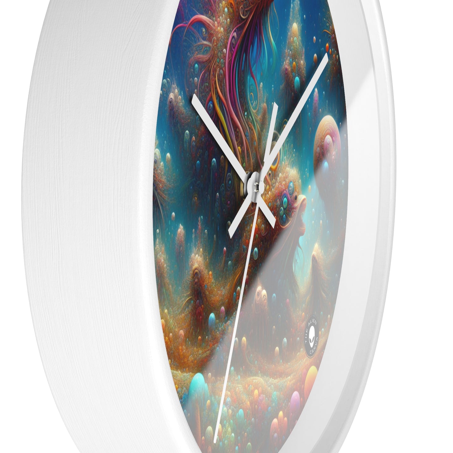 "Enchanting Aquatic Dreamscape" - The Alien Wall Clock