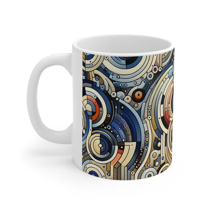 "Couleurs et formes : une animation géométrique" - The Alien Ceramic Mug 11oz Video Art