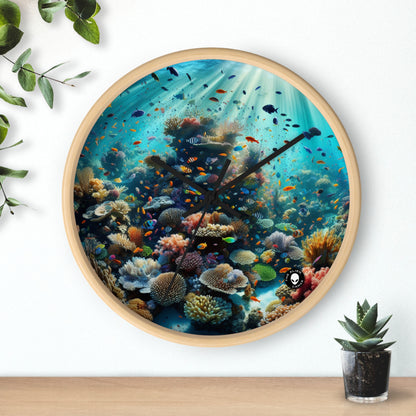 "Underwater Paradise: The Jewel of the Sea" - The Alien Wall Clock