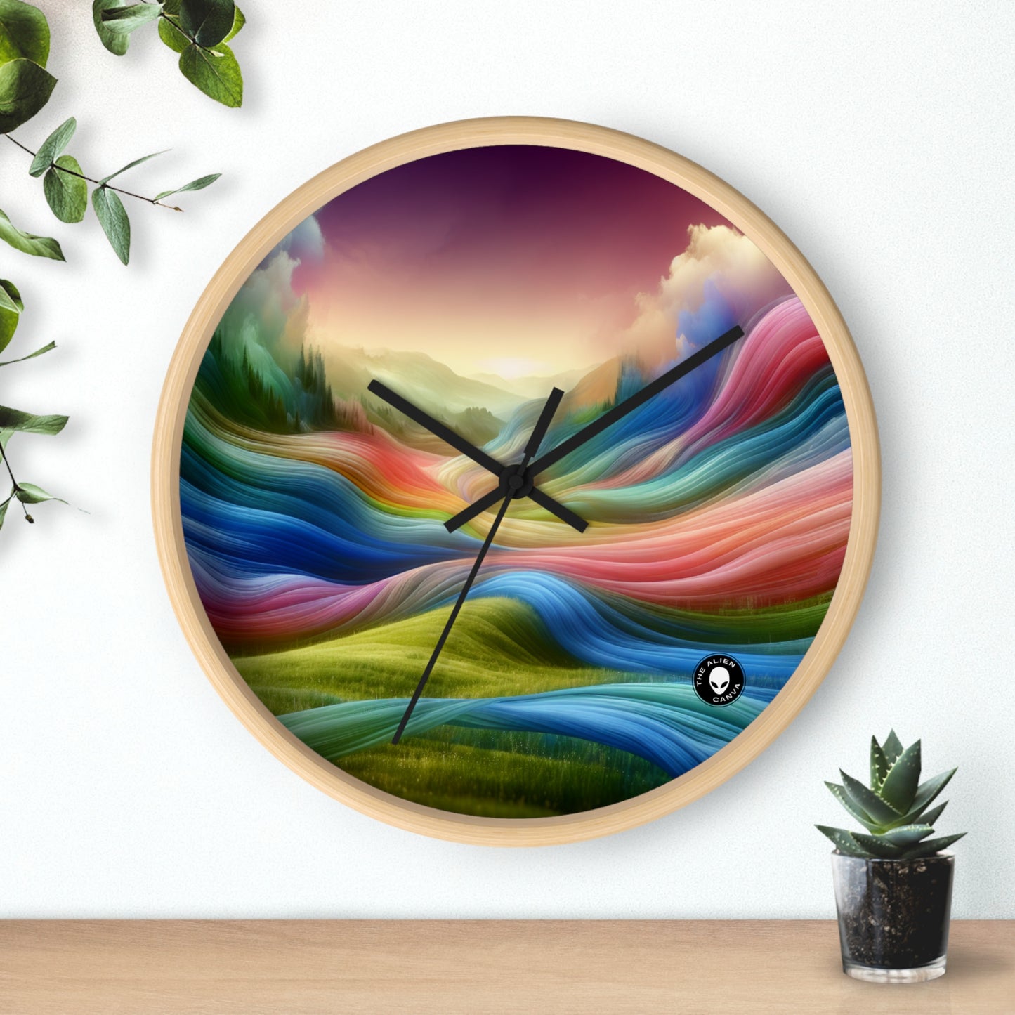 "Emotionally Charged Dreamscape" - The Alien Wall Clock