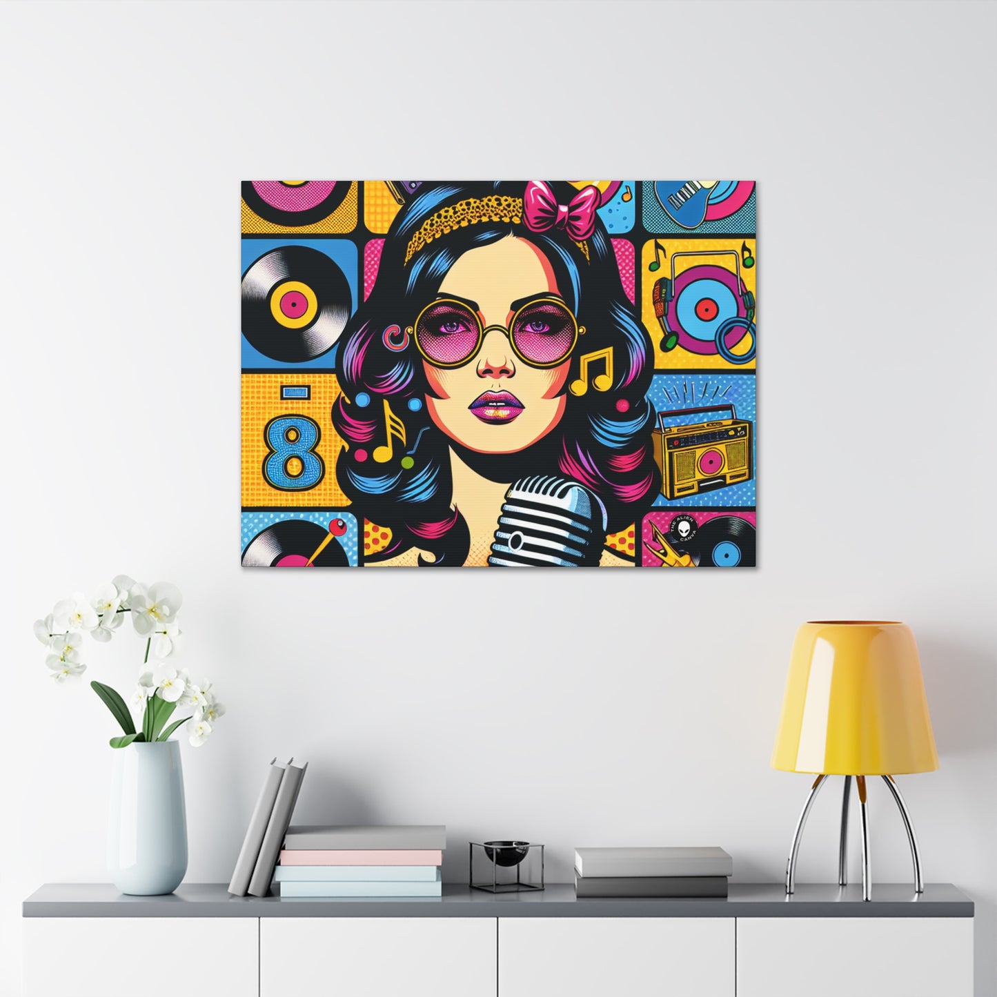 "Célébrer l'iconographie pop : un portrait rétrospectif" - The Alien Canva Pop Art