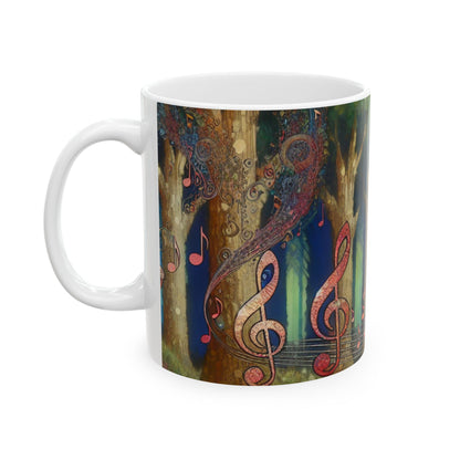 Taza de cerámica de 11 oz "Melodic Grove" - ​​The Alien