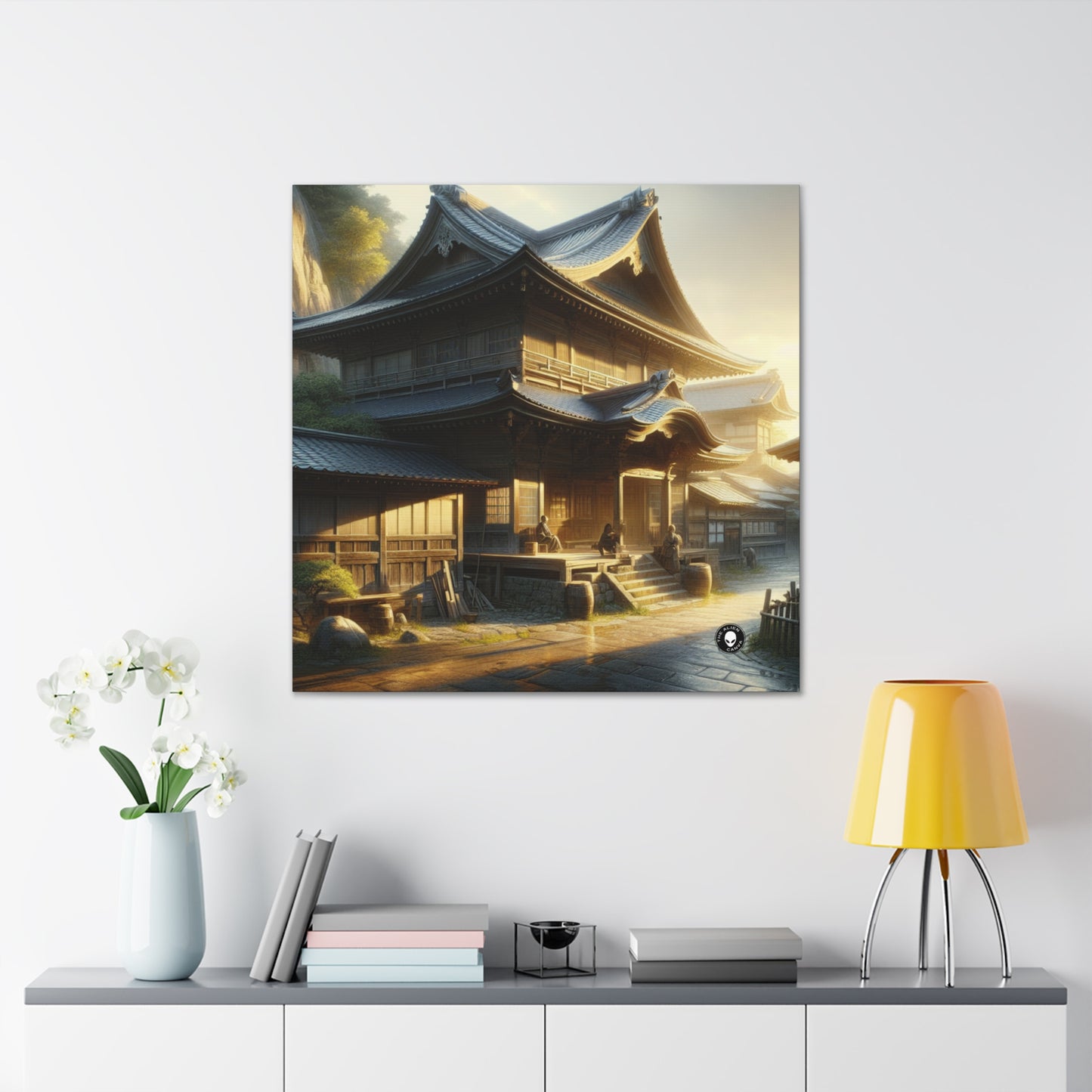 "Golden Hour Bliss: Paisaje de realismo fotográfico" - The Alien Canva Photographic Realism