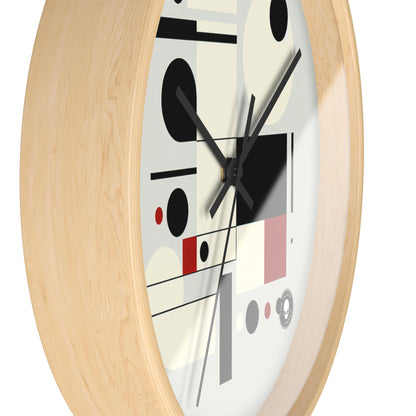 "Dynamic Balance: A Suprematist Exploration" - The Alien Wall Clock Suprematism