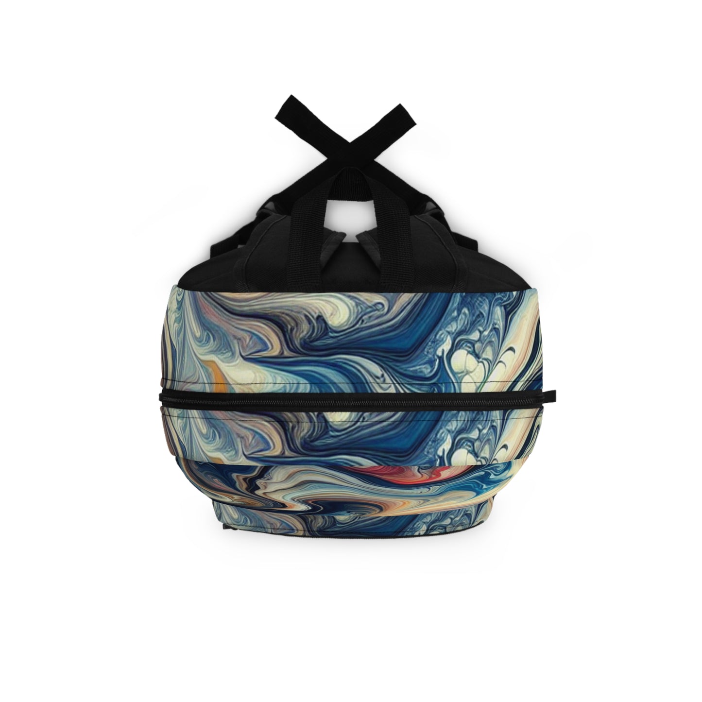 Forêt tropicale luxuriante : Coulée acrylique inspirée de la beauté tropicale - Le sac à dos Alien