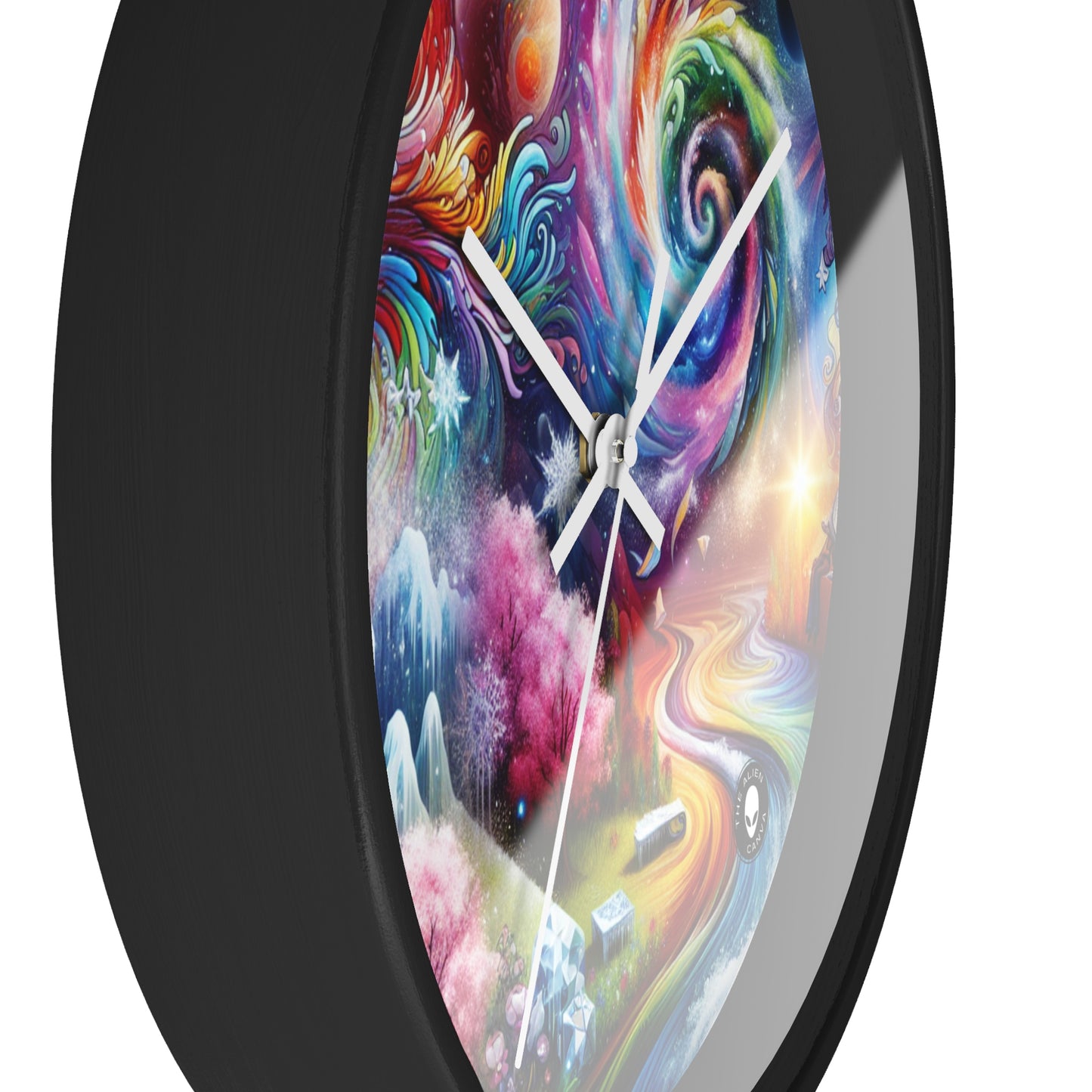 "Chronicles of Change: A Timeless Tapestry" - The Alien Wall Clock