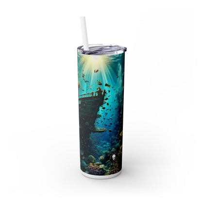 "Whimsical Underwater World" - The Alien Maars® Skinny Tumbler with Straw 20oz