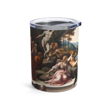 "Divine Enlightenment: A Renaissance Mythological Masterpiece" - The Alien Tumbler 10oz Renaissance