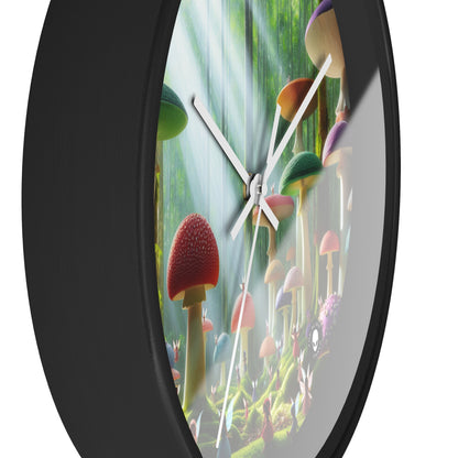 "Enchanted Mushroom Forest" - The Alien Wall Clock