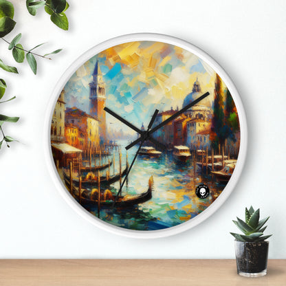 "Serenity in the City: Capturing the Golden Hour" - The Alien Wall Clock Impressionism