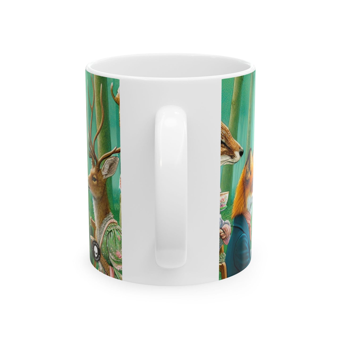 "Té encantado en el bosque" - Taza de cerámica alienígena de 11 oz