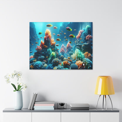 "Neon Reef: una sinfonía surrealista submarina" - The Alien Canva