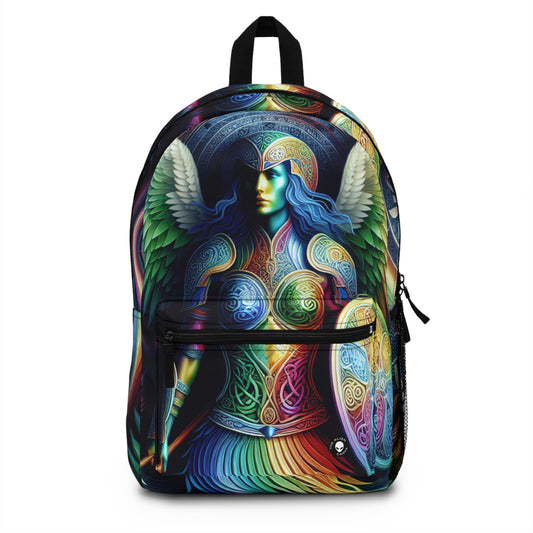 "Lionhearted Warrior Goddess: A Celtic-Inspired Artwork" - The Alien Backpack