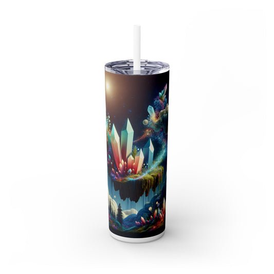 Dreamscape Delights - The Alien Maars® Skinny Tumbler with Straw 20oz