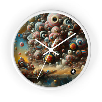 "Dreamscape Sojourn" - The Alien Wall Clock Surrealism