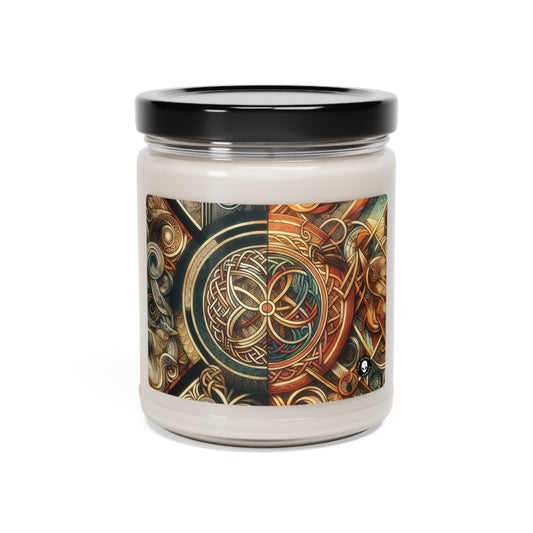 "Hilos metamórficos: exploración de la transformación a través del arte del nudo celta" - The Alien Scented Soy Candle 9oz Celtic Art