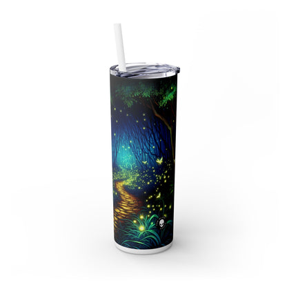 « Forêt enchantée : lueur nocturne » - Gobelet fin Alien Maars® avec paille 20 oz