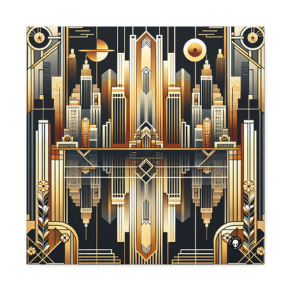 "Luxe Deco: Elegancia artística en el Grand Hotel" - The Alien Canva Art Deco