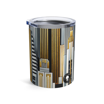 "Artistic Deco Dreamscape" - The Alien Tumbler 10oz Art Déco