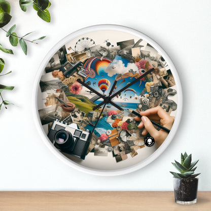 "NatureTech Metropolis: A Vision of Harmonious Coexistence" - The Alien Wall Clock Photomontage