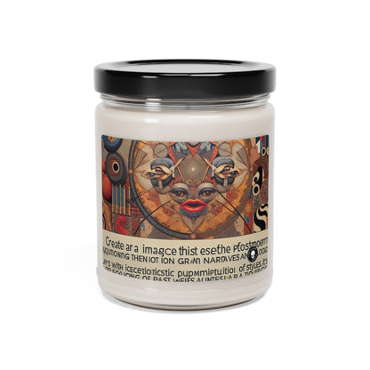 "Digital Chaos: A Postmodern Collage" - The Alien Scented Soy Candle 9oz Postmodern Art