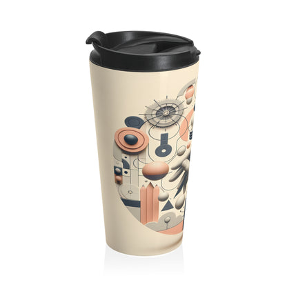 "Tech-Nature Fusion: An Artistic Exploration" - The Alien Stainless Steel Travel Mug Conceptual Art